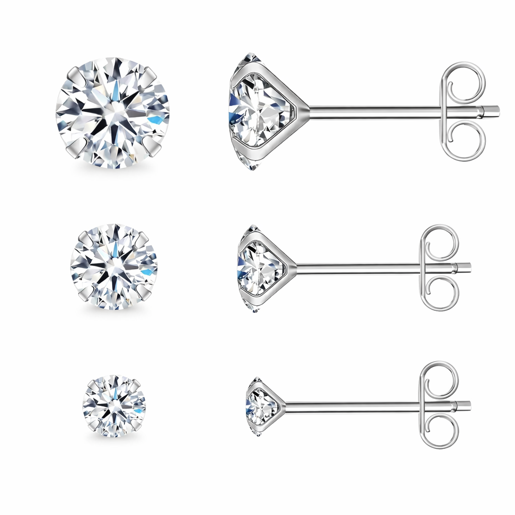 Boucles d’Oreilles Clous Argent 925