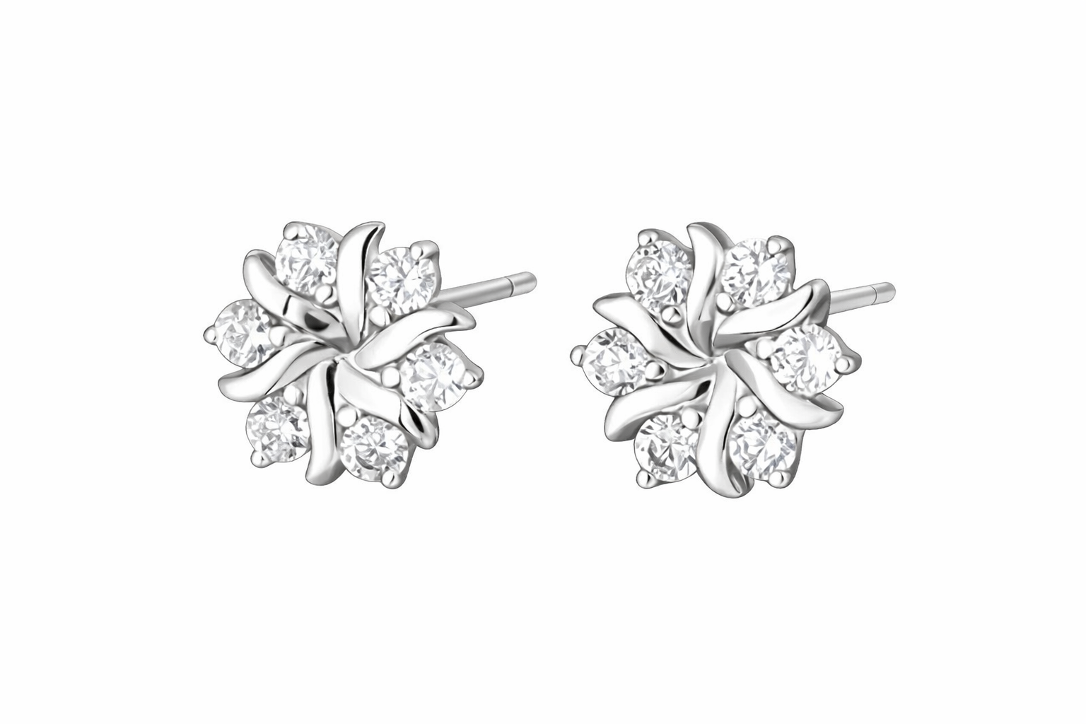 Boucles d’Oreilles Clous Flocon de Neige
