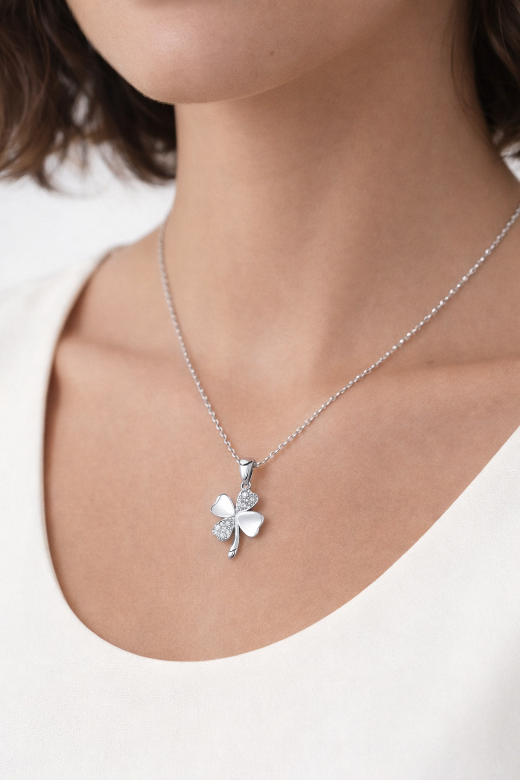 Collier Trèfle en Argent 925