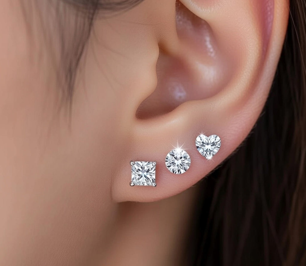 Ensemble de Boucles d’Oreilles Argent