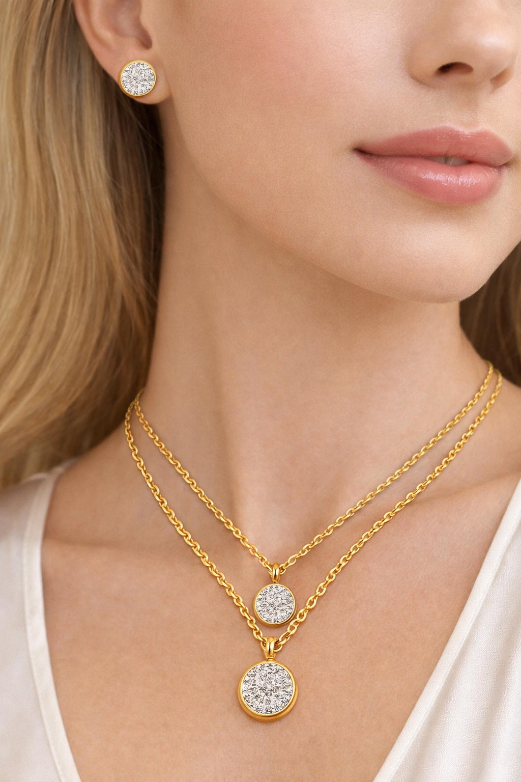 Parure Bijoux Dorée