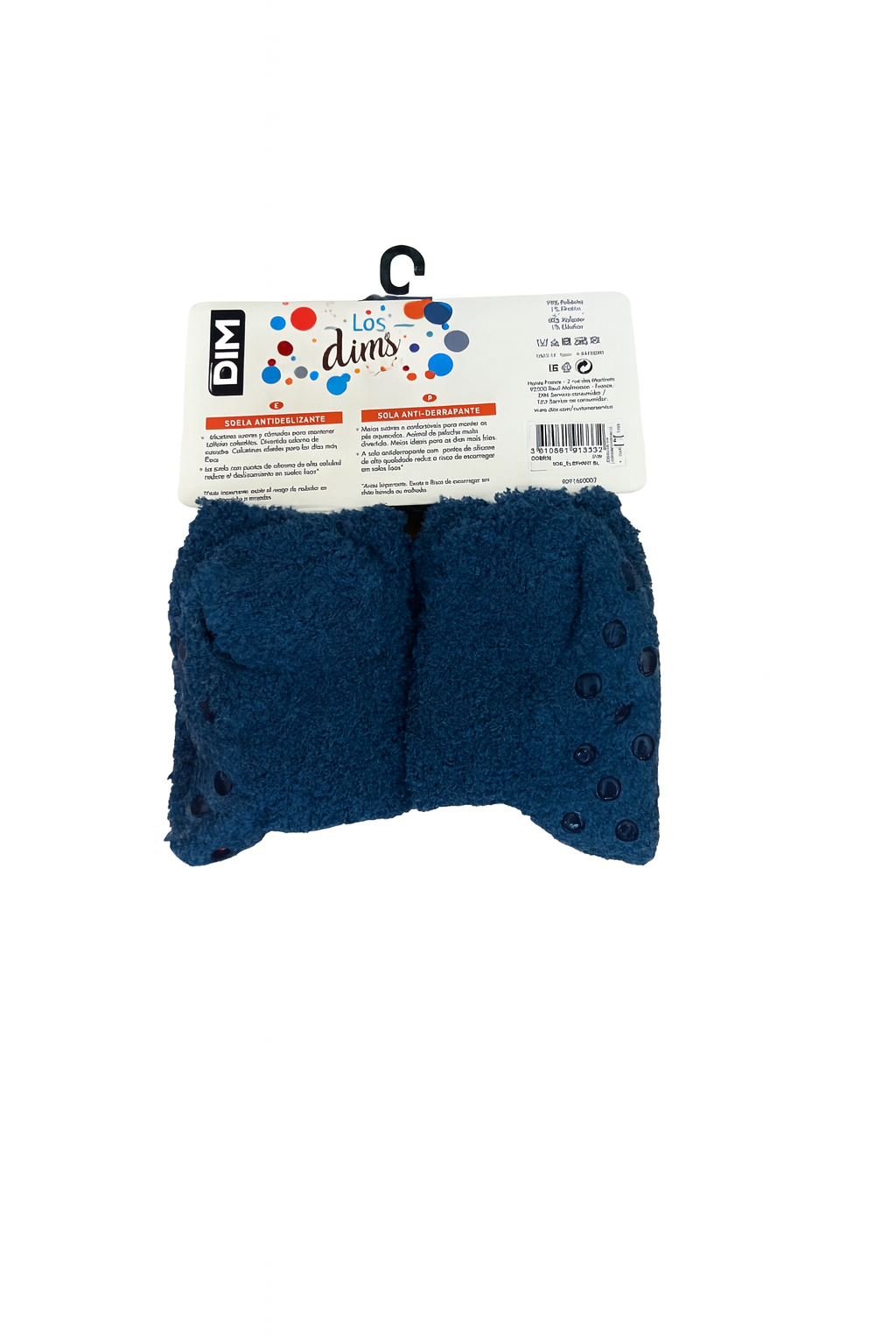 Chaussettes d’intérieur antidérapantes DIM – Modèle éléphant