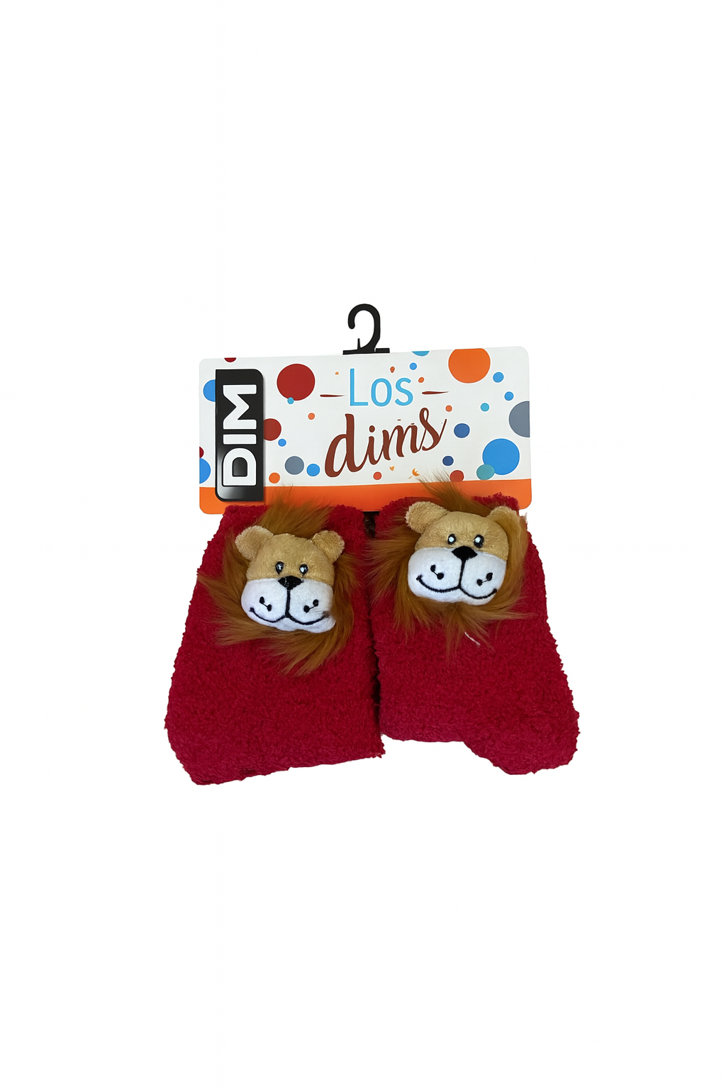Chaussettes d’intérieur antidérapantes DIM – Modèle lion